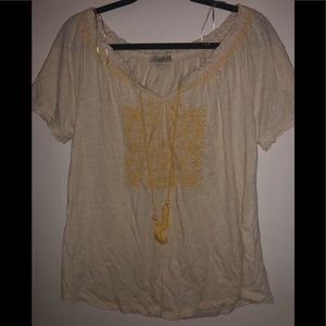 Yellow Lucky Brand blouse